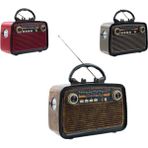 Svoria Store Eskitme Nostalji Tasarımlı Bluetoothlu Nostalji Radyo Ahşap Nostaljik Görünümlü - Çok Renkli