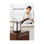 Svoria Store Mey Ithalat® Çelik Cezve 400 ml - Süt ve Kahve Cezvesi 722588 - Renkli