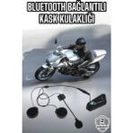 Svoria Store Mey Ithalat® Kask Kulaklığı Motosiklet Intercom Interkom Dinleme Konuşma Özellikli Su Geçirm - Renkli