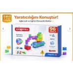 Svoria Store Mey Ithalat® SH59839 Magnet Küp Yapı Blok Seti 96 Parça - Renkli