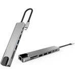 Svoria Store Type C Hub Çoklayıcı 8 Port USB HDMI RJ45 Kart Okuyucu