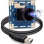 SVPRO USB Kamera Kartı 1080P 30fps Web Kamerası 170 Derece Balık Gözü Lens, CMOS OV2710 Mini USB Kamera Bilgisayar Desteği Android Linux, Windows Mac OS için UVC