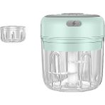 Sw Future Kablosuz Sarımsak Ezici Doğrayıcı Kıyma Kırık Makinesi 250 + 100 ml Büyük Bardak ve Küçük Bardak (Yurt Dışından) - Yeşil