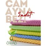 Swab 5li Baklava Mikrofiber Cam Bezi 40*40