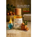 SWANFEAT Micellar Makyaj Temizleme Suyu, Yüz ve Göz İçin Çift Fazlı Argan Yağlı Alkolsüz 100ml