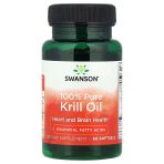 Swanson 100% Pure Krill Oil Omega Fish Oils Epa Dha 60 Softgels
