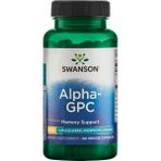 Swanson Ultra Alpha Gpc Alpha Glyceryl Phosphoryl Choline 300 Mg 60 Veg Capsules - Aromasız