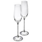 Swarovski 255678 Crystalline Toasting Flutes Set Of 2 Ev Dekorasyonu