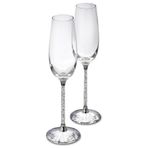 Swarovski 255678 Crystalline Toasting Flutes Set Of 2 Ev Dekorasyonu