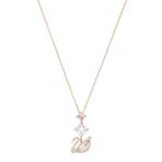 Swarovski 5473024 Dazzling Swan Y Czmo Ros Swarovski Kolye