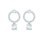 Swarovski 5563278 Attract-Pe Cır Czwh-Cry-Rhs Swarovski Küpe