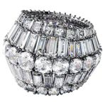 Swarovski 5598341 Hyperbola:Rıng L Rows Whıte/Rhs 55 Swarovski Yüzük