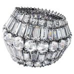 Swarovski 5610393 Hyperbola:Rıng L Rows Whıte/Rhs 52 Swarovski Yüzük