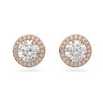 Swarovski 5636275 Constella Stud Pave Beyaz Pembe Altın Rengi Kaplama Küpe