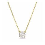 Swarovski 5636703 Constella Round Beyaz Sarı Altın Rengi Kaplama Kolye