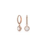 Swarovski 5638769 Constella Drop Beyaz Pembe Altın Rengi Kaplama Küpe