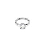 Swarovski 5642637 58 Constella Round Princess Cut Beyaz Rodyum Kaplama Yüzük