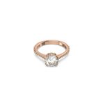 Swarovski 5642644 50 Constella Round Pave Princess Cut Beyaz Pembe Altın Rengi Kaplama Yüzük