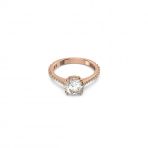 Swarovski 5642646 60 Constella Round Pave Princess Cut Beyaz Pembe Altın Rengi Kaplama Yüzük
