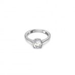 Swarovski 5645253 55 Constella Round Pave Princess Cut Beyaz Rodyum Kaplama Yüzük