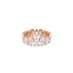 Swarovski 5690091 Re Matrix Ring White-Ros 55 Yüzük