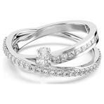 Swarovski 5691231 Hyperbola Ring 2 Row White-Rhs 55 Yüzük