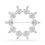 Swarovski 5705397 Idyllia E Brooch Whi-Rhs Broş