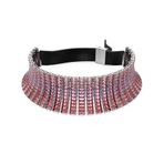 Swarovski 5705800 Matrix Choker Boguette Cut Pink Rhodium Plated Kolye