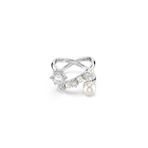 Swarovski 5714376 Matrix Ring Pearl Open White-Rhs 60 Yüzük
