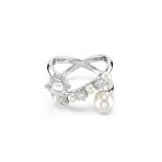 Swarovski 5714377 Matrix Ring Pearl Open White-Rhs 52 Yüzük