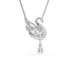 Swarovski 5723387 Swan Pend Drop Whi-Rhs Kolye