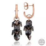 Swarovski Crystal Taşlı Harem Altın Gümüş Salkım Sallantılı Kadın Küpe
