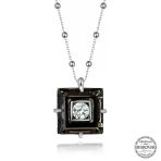 Swarovski Crystal Taşlı Top Zincir Siyah Elmas Harem Altın Gümüş Kadın Kolye