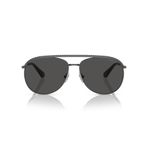 SWAROVSKI Kadın Sk7005 Aviator Güneş Gözlüğü, Koyu Gümüş/Koyu Gri, 61 mm
