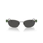 Swarovski Kadın Sk7010 Oval Güneş Gözlüğü, Gunmetal/Koyu Gri, 59 mm