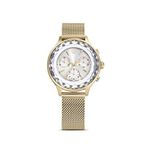 Swarovski Nova Chrono Mb Pcg Wht Pcg Altın Rengi Metal Kadın Kol Saati