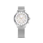Swarovski Nova Chrono:mb Sts Wht Sts Gümüş Metal Kadın Kol Saati