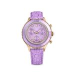 Swarovski Octea Chrono Ls Pur Pro Mor Deri Kadın Kol Saati 5690804 - Naturel
