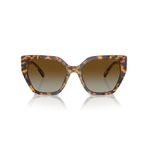 SWAROVSKI OPTIK Kadın Sk6016 Kedi Gözü Güneş Gözlüğü, Bordo Şeffaf/Koyu Kahverengi, 55 mm