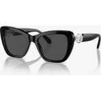 Swarovski Sk 6018 100187 52 Swarovski Kadın Güneş Gözlüğü - Siyah