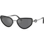 Swarovski SK7027 40326G 56 Kadın Güneş Gözlüğü - Gri Siyah