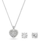 Swarovski SWR5684383 Kalpli Kadın Kolye ve Küpe Seti