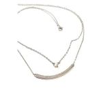 Swarovski Taş detaylı Bayan Gümüş Kolye