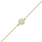 Swarovski Taşlı Altın Bileklik