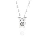 Swarovski Taşlı Baykuş 925 Ayar Gümüş Kolye