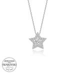 Swarovski Taşlı Harem Altın Gümüş Yıldız Tektaş Bayan Kolye