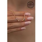 Swarovski Taşlı Mix Model Rose Kaplama Crystal Gümüş Kolye
