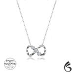 Swarovski Taşlı Sonsuzluk 925 Ayar Gümüş Kolye