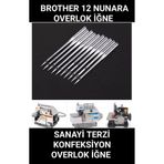 Swart SANAYİ TERZİ KONFEKSİYON OVERLOK MAKİNE İĞNESİ 12 NUMARA SİNGER BROTHER