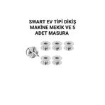 Swart SİNGER BEKO ZETİNA JANOME BERNİNA METAL MEKİK 5 ADET MASURA HEDİYE